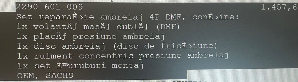 Set reparație ambreaj 4p DMF