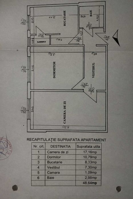 Metrou 1 Decembrie 1918 – Apartament 2 camere, decomandat