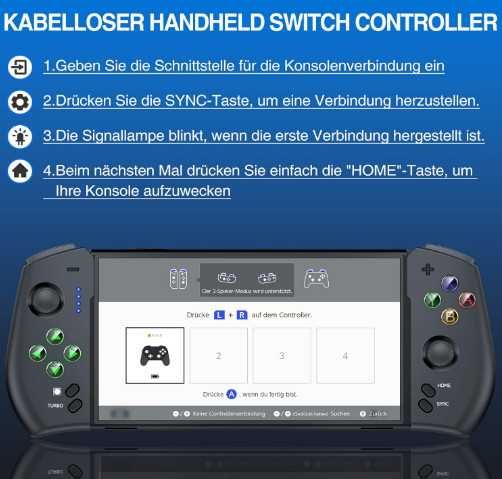 GAMSINGY JC100 безжичен контролер за Nintendo Switch/OLED
