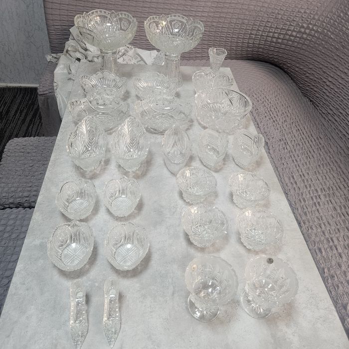 Хрустал идишлар арзон