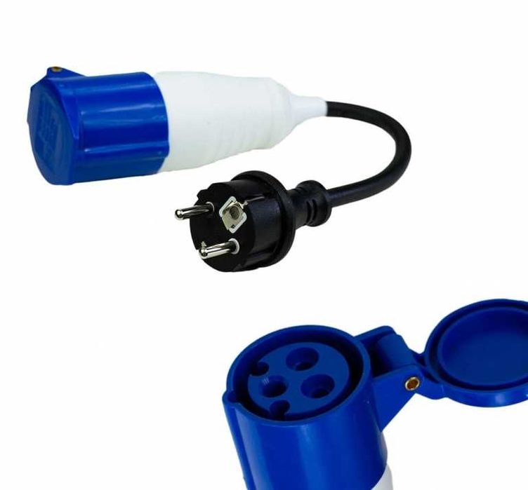 Преходник евробукса за каравана куплунг захранване Адаптер за кемпер