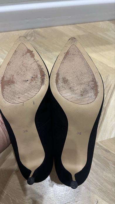 Туфли черные (эко замша)