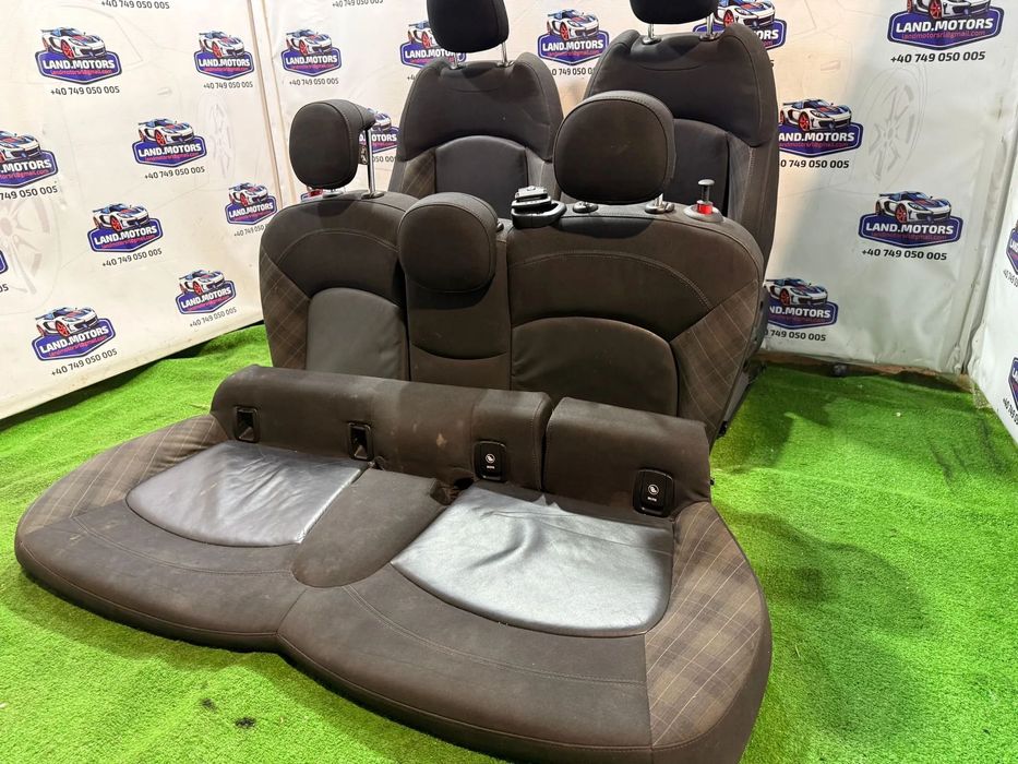 INTERIOR TEXTIL / PIELE  / SCAUNE + BANCHETE MINI COOPER D F55 1.5 DIESEL 2016 / HATCHBACK 5 USI 2014-2020