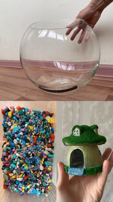 Аквариум шар для петушков 10 литров