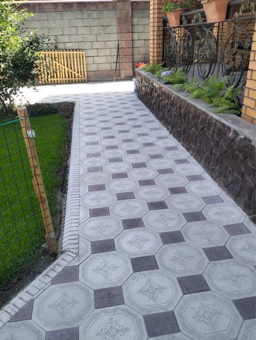 Укладка брусчатки