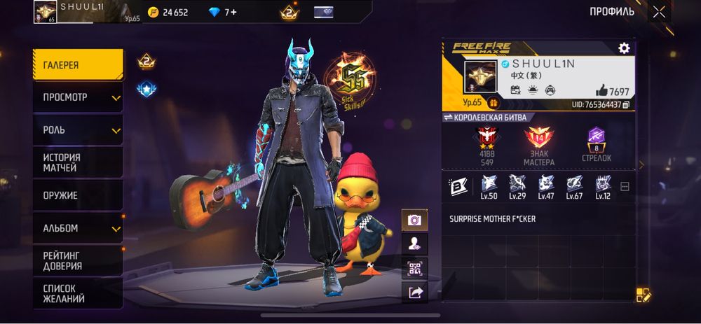 ФФ аккаунт , очень хороши