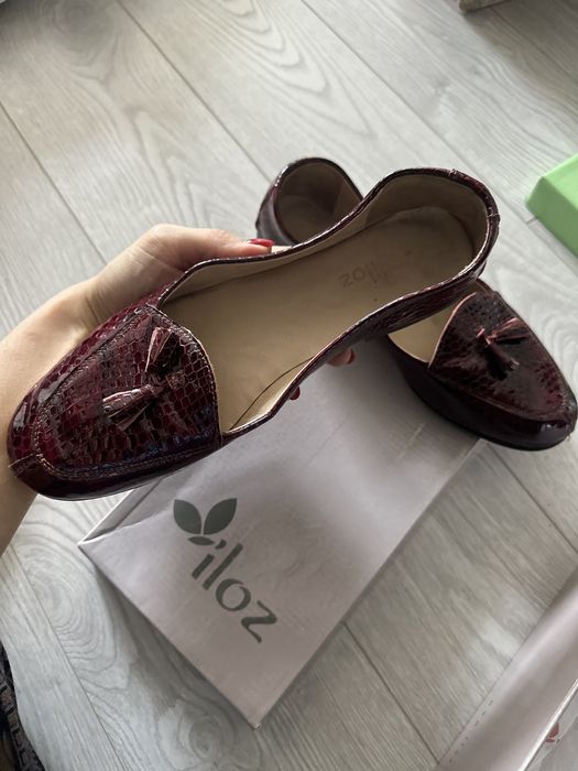 Кожаные лоферы из Турции. Размер 38