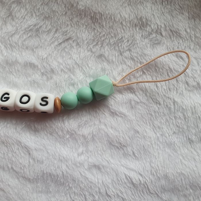 Lant pentru suzeta personalizat cu numele DRAGOS