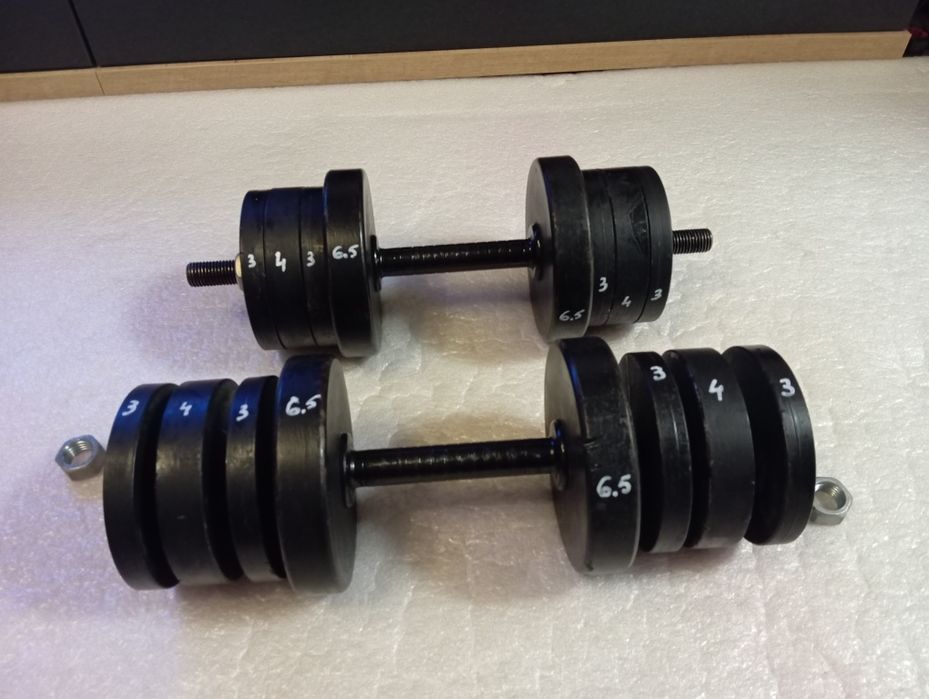 Gantere oțel masiv 70 kg/ 2x35 kg