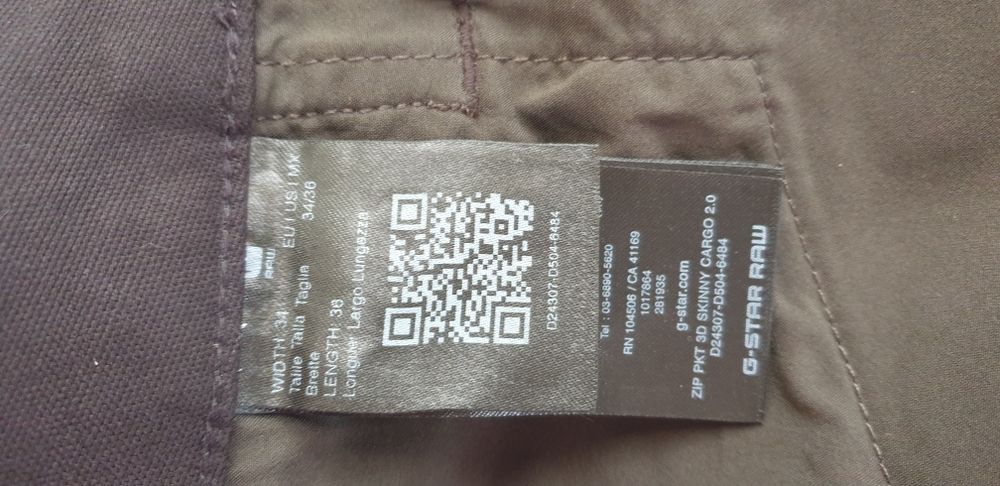 G - Star  Zip 3D Cargo Skinny - 34/36 ОРИГИНАЛ! Спортен Панталон.