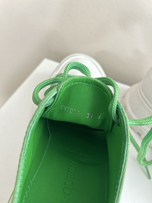 Кецове Tread Slick - Alexander McQueen - Зелени/Бели - Кожени