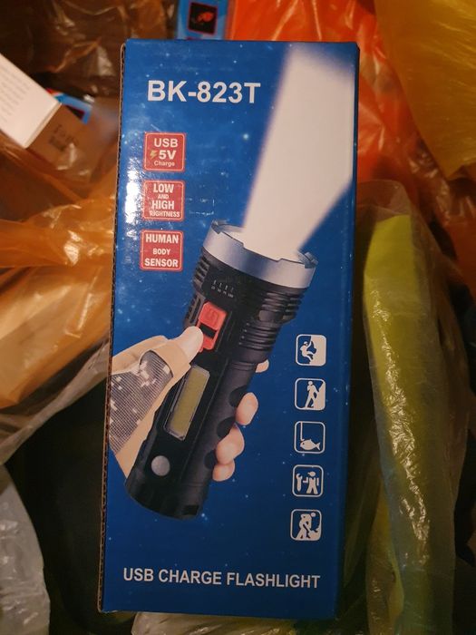 Фонарики с датчиком света три режима освещения дневной свет и дальный