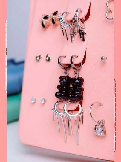 Складная книга для хранения сережек, портативный органайзер