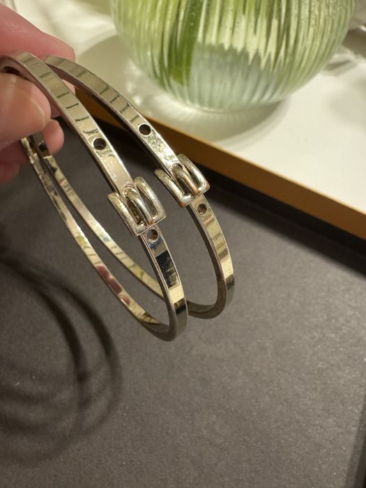 Set de 2 bratari metalice subtiri