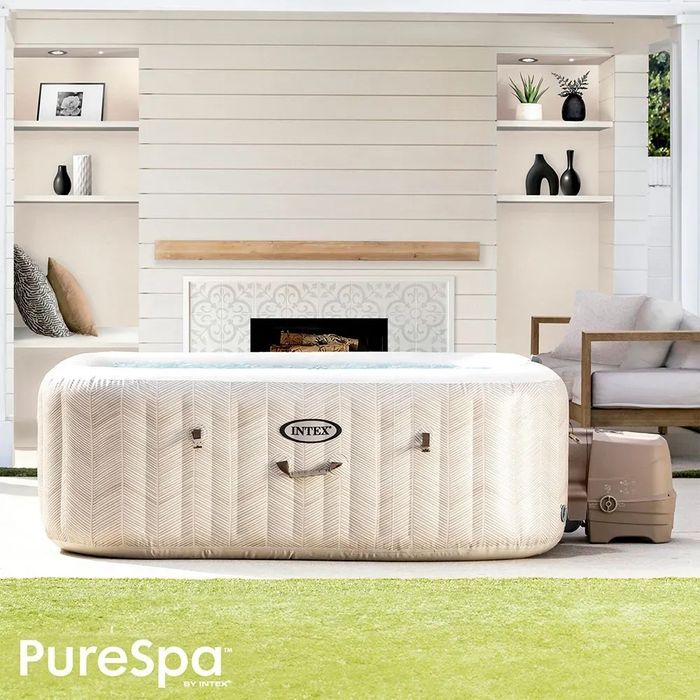 Надуваемо джакузи Intex PureSpa Chevron Bubble Deluxe, 795л 4 места, 1
