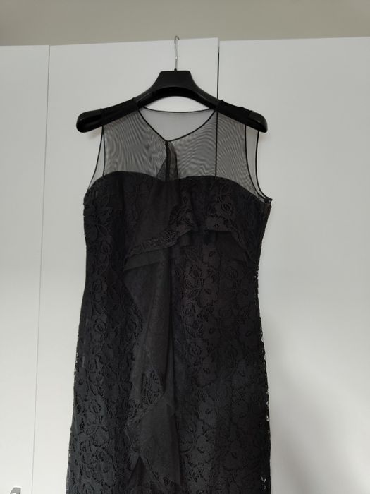 Платье Манго черное вечернее