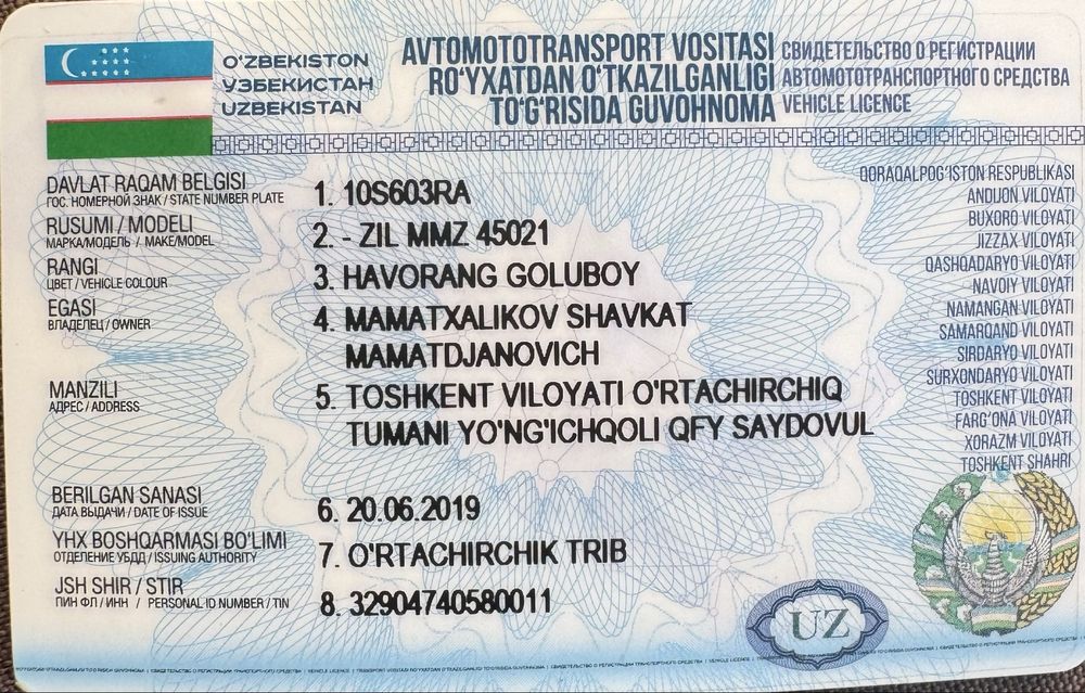 Zil 130 Samasval srochna sotiladi