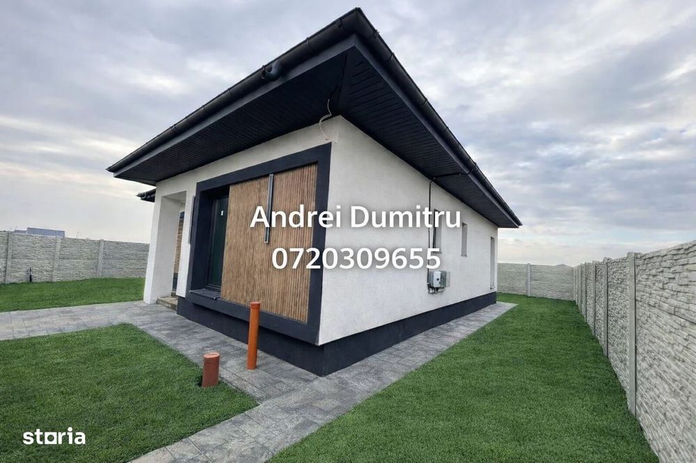 Casă nouă 4 camere, panouri fotovoltaice si gaz, teren 370 mp, Berceni