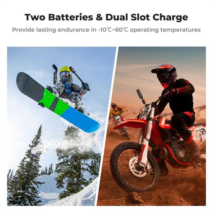 Комплект 2 батерии за Insta 360 X4 + зарядно K&F Concept