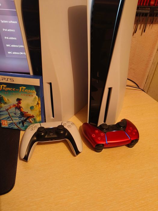 1г. ГАРАНЦИЯ ! PS5 PlayStation 5 Плейстейшън Диск Disk 825GB SSD DualSense Джойстик Контролер Sony конзола игра гейминг симулатор игра станция disc
