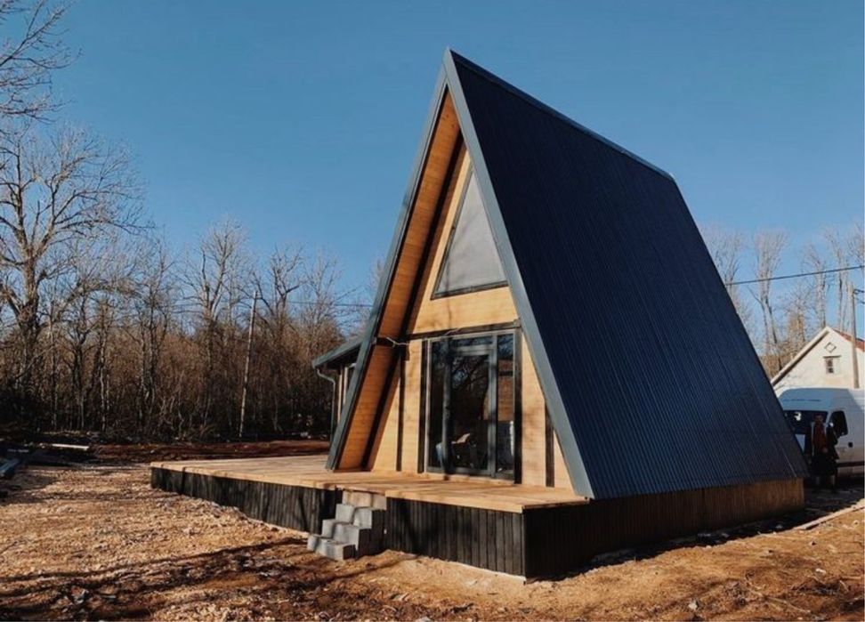 Vand cabane tip Aframe sau tip casa Avrig • OLX.ro
