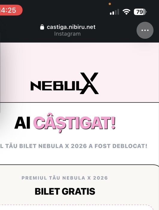 Bilet Nebula x 2026