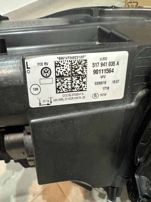 Faruri Far stanga dreapta vw golf 7 sportsvan full led facelift europa