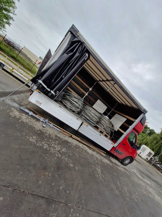 Duba cu lift hidraulic, transport marfa paletizata, vrac, utilaje mici