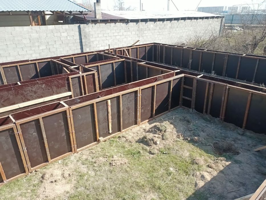 заливка фундамента