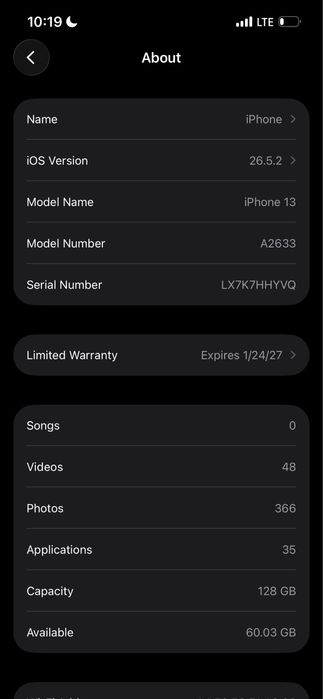 iPhone 13 Midnight Blue 128 ГБ — ИДЕАЛ!