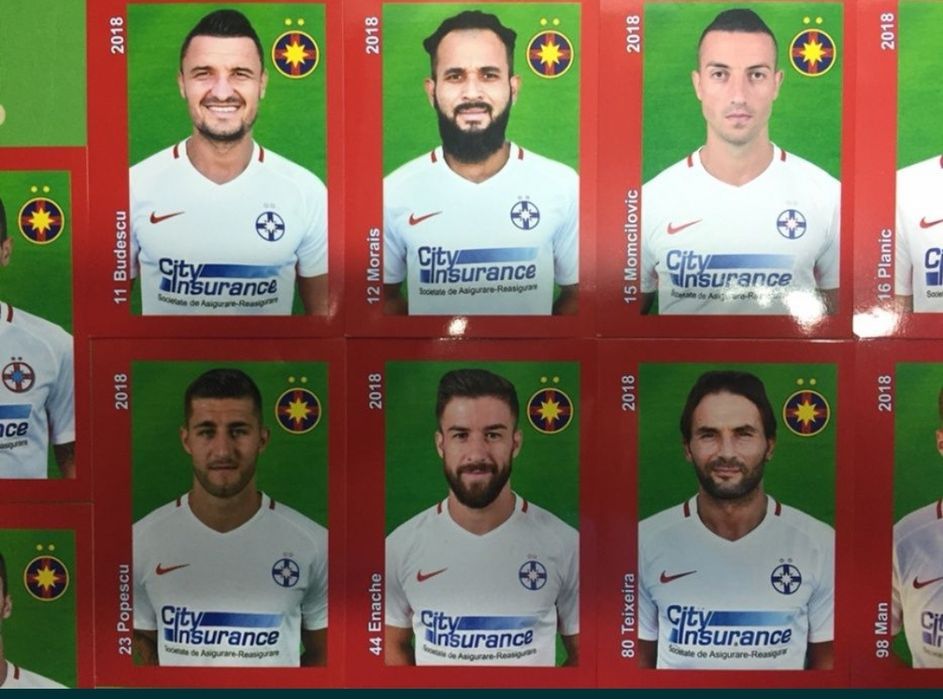 Steaua București Fcsb 2018 set complet no panini Album Niță Man Alibec