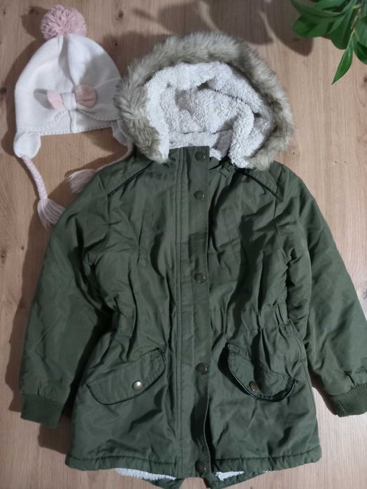 Детско зимно яке / Детска зимна парка за момиченце 5-6г. + ПОДАРЪК