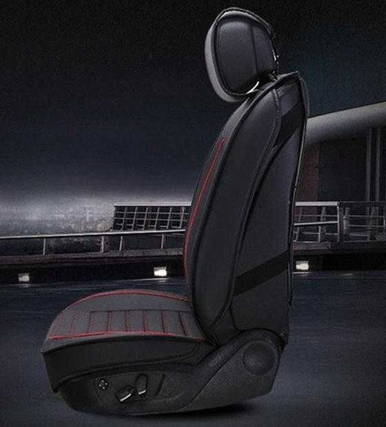 Луксозна тапицерия за кола / автомобил в черен / бежов цвят