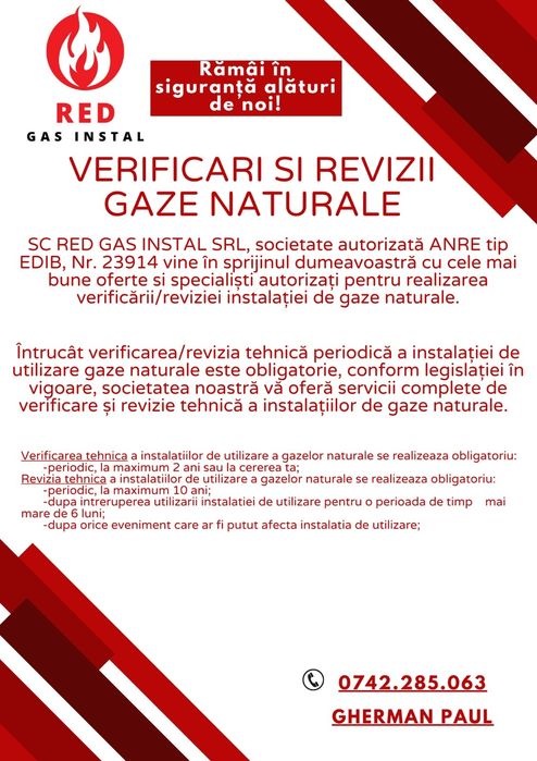 Instalator autorizat gaz-Verificari gaz,montaj aragaz,senzor,termostat