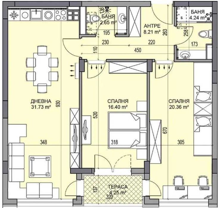 Тристаен апартамент - ПАРКОМЯСТО включено | кв. Гагарин