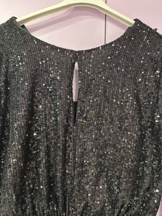 Черна къса официална рокля