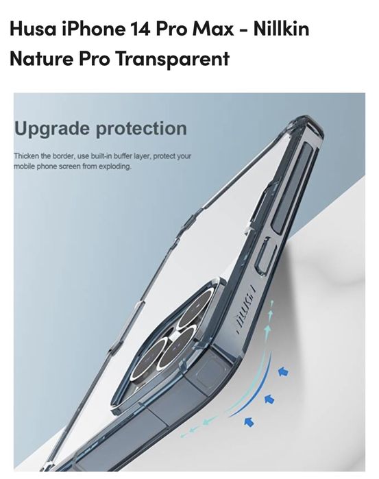 Husa iPhone 14 Pro Max - Nillkin Nature Pro Transparent