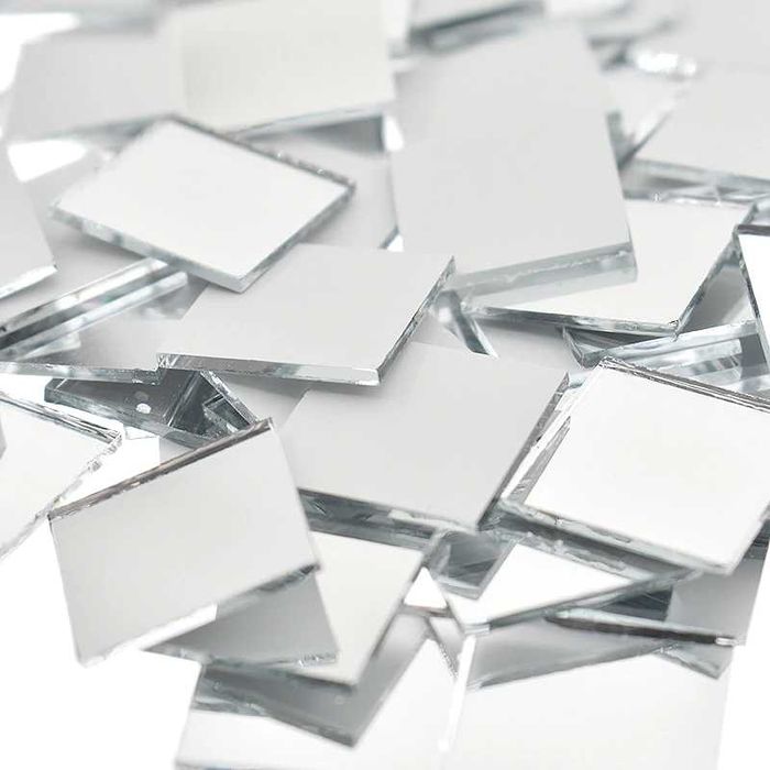 Set Oglinzi Design Patrat - Oglinzi Decorative Acrilice 4/4 cm 100 buc