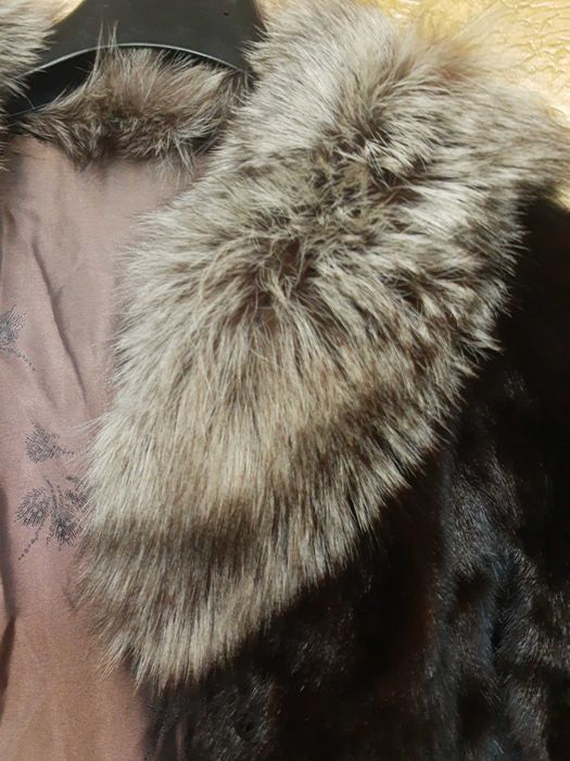 Визон,цели кожи,яка сребърна лисица,Висок клас,уникален,супер,НАМАЛЕН