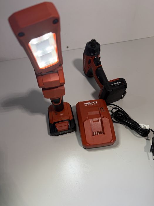 Set Hilti 12 Volti impact Bit SFD 2A si lanterna SL 2-A12