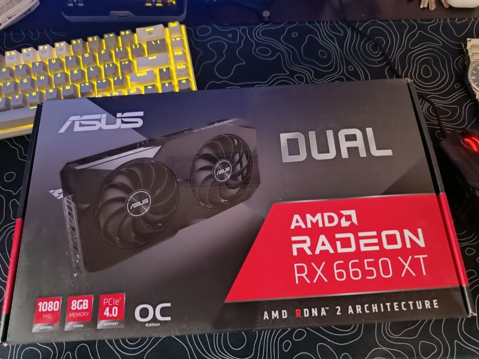 Продам видеокарту Asus dual rx6650xt 8gb gddr6