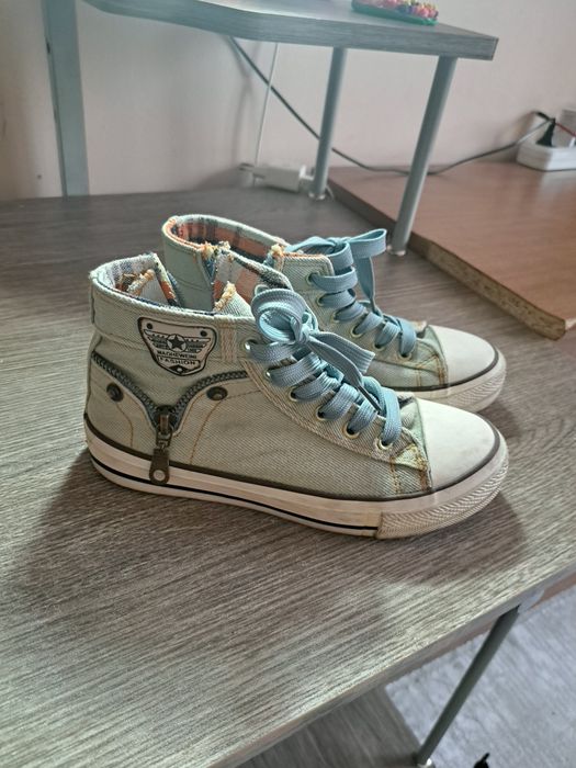 Кеды джинсовые детские.