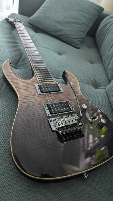 Chitara DBZ Diamond Halcyon - Zoltan Bathory Signature Black Moonrise + Case Fender FE620