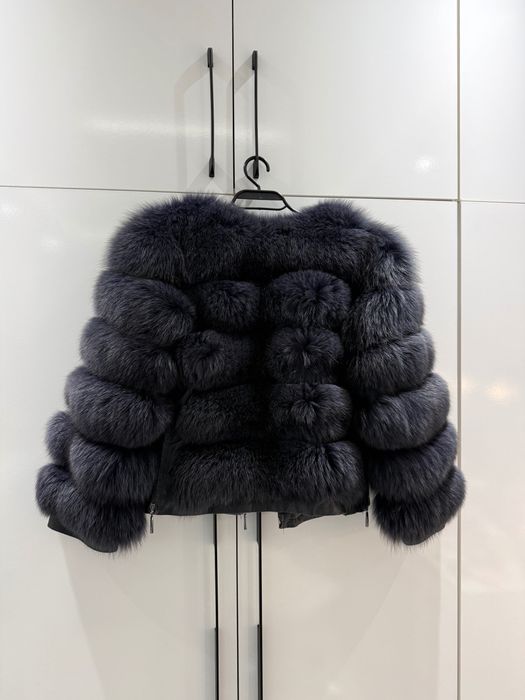 Палто , естествен косъм от лисица