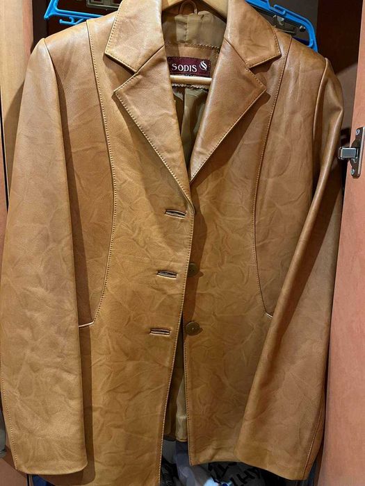 СРОЧНО кожаный пиджак женский