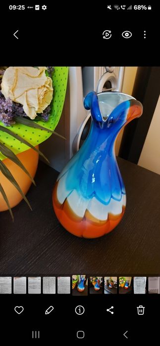 Vaza sticla de Murano Italia originala