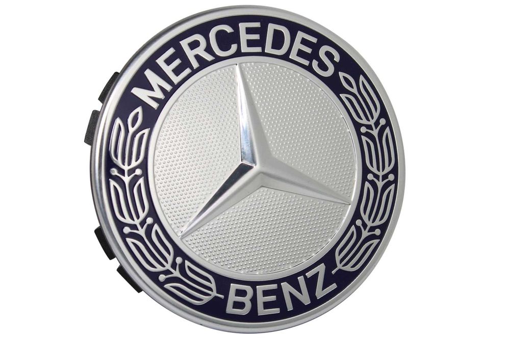 капачки за джанти за мерцедес Mercedes Classic 75мм сиви черен 4 броя