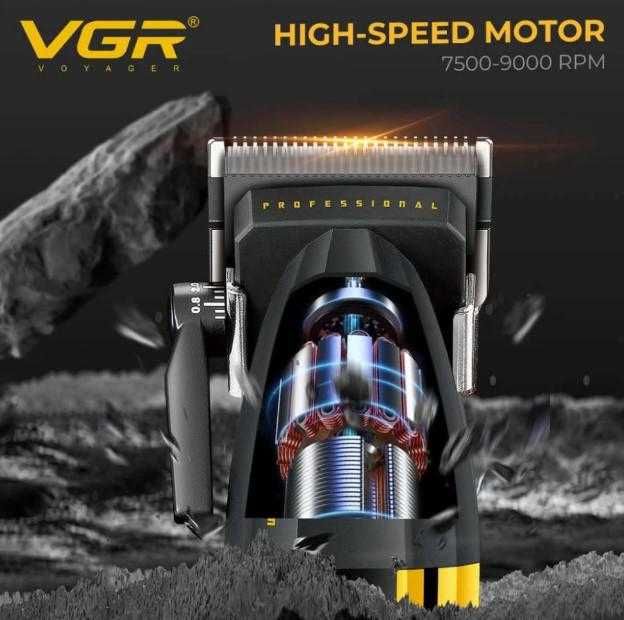 Професионална машинка VGR V-285 (Muscular) – 9000 RPM, Метален корпус