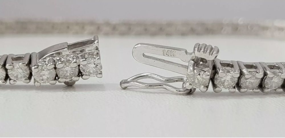 Bratara Tennis Diamante Naturale 5 Ct Claritate SI1 culoare F Certif