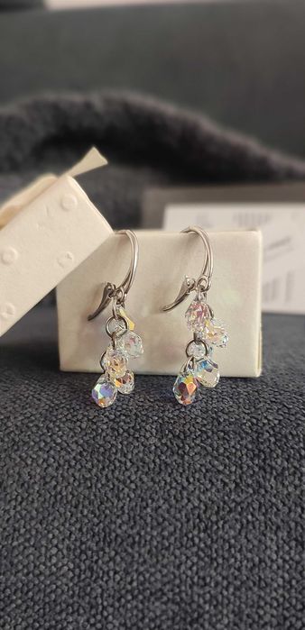 Сребърни обеци Swarovski